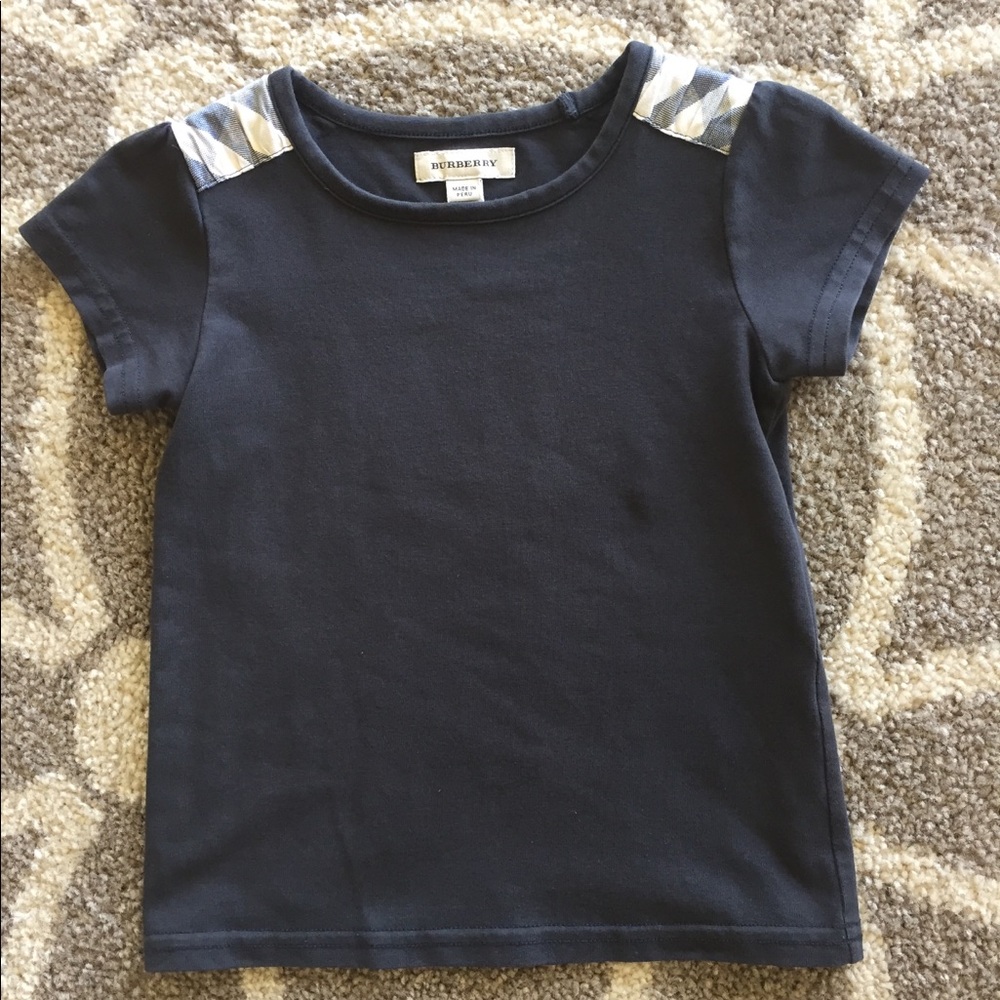 Burberry kids short sleeve girls shirt